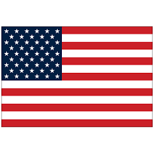 [2820M] 1.5"X2.5" U.S. FLAG DECAL