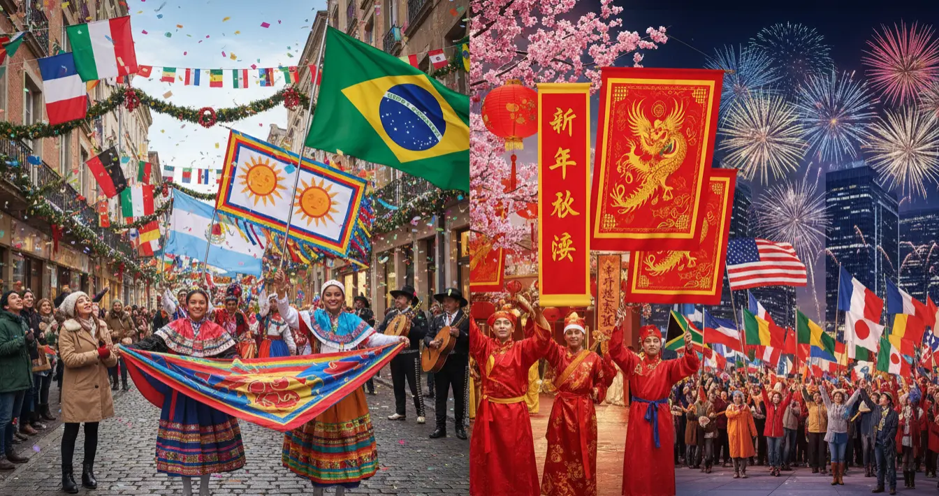 Public Celebrations and National Flags as Group Expression