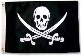 2X3' JOLLY ROGER NYLON FLAG