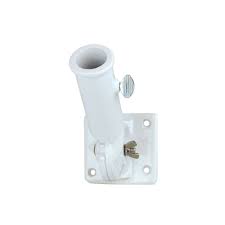 1" ADJ. BRACKET/WHITE ALUM.