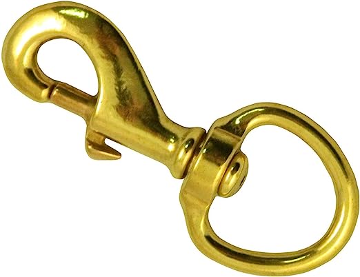 LARGE BRASS SWIVEL SNAPS
