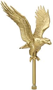 #E7-7" PERCHED EAGLE/SPINDLE