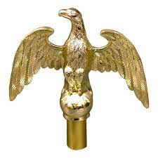 7" PERCHED ALUM EAGLE/FERRUL