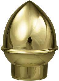 1" BORE ACORN END BRASS