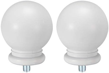 5'X1" WHT POLE,END,UNWRPPR
