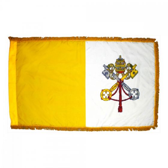 3 X 5 NYLON PAPAL FRINGED