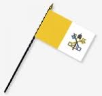 8X12" PAPAL FLAG MOUNTED