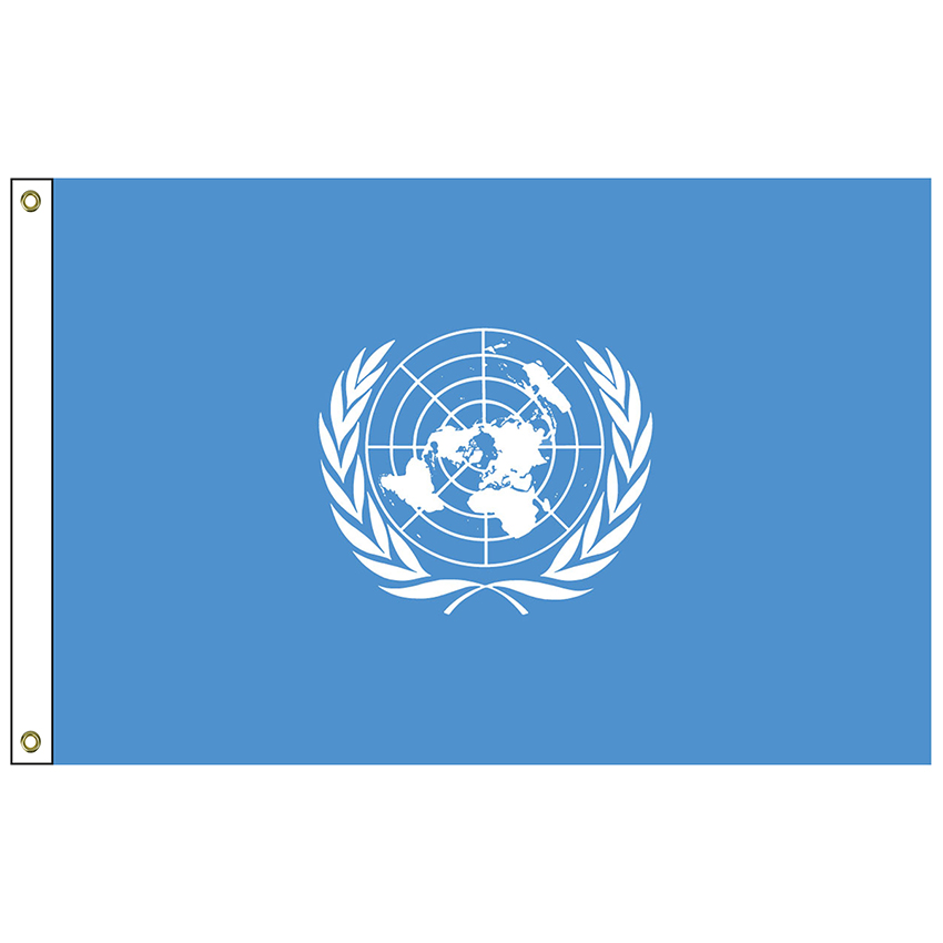 U.N. 5X8' NYL FLAG H&G