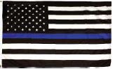 3X5' THIN BLUE LINE/US NYLON