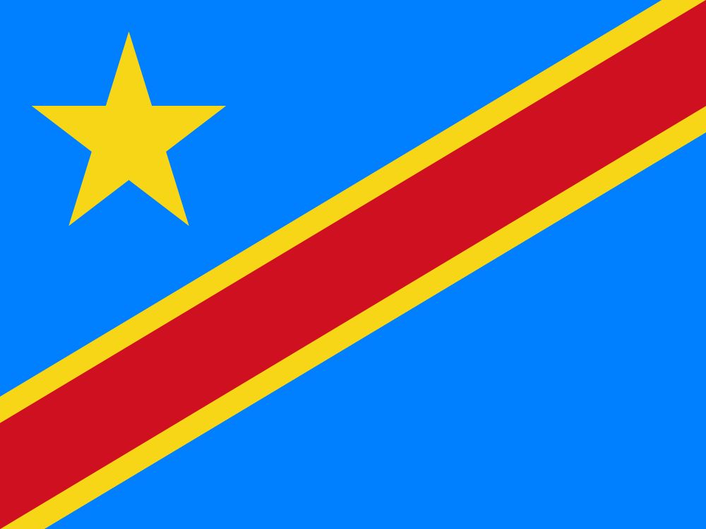 5X8' DEM. REP. OF THE CONGO