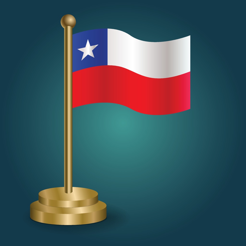 4"X6" CHILE DESK FLAG