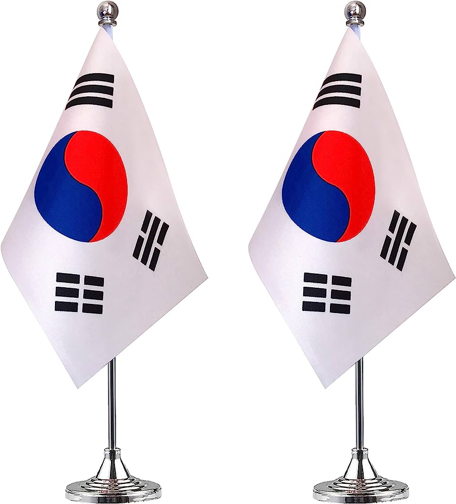 4"X6" KOREA DESK FLAG 12PK