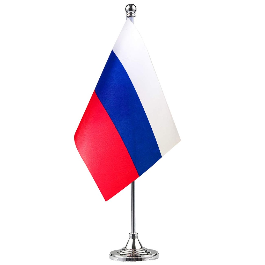 4"X6" RUSSIA DESK FLAG 12PK