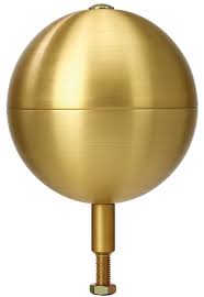 [2534] 6" BALL GOLD ANODIZED
