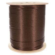 [2540B] 1/4" HALYARD WIRE CORE BROWN