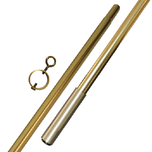 [2604] 8' GOLD ALUMINUM POLE