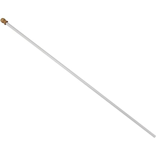 [2617WF] 8'X1" WHT FBRGLS 1 PC POLE