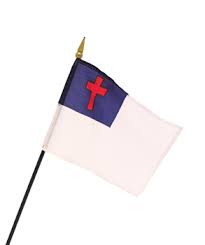 [2650] 4"X 6" CHRISTIAN FLAG