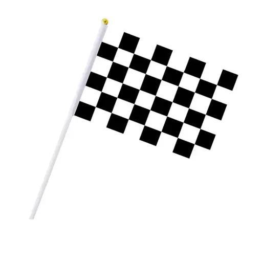 [2904.5] 3'X5' BLK/WHT CHECKER FLAG