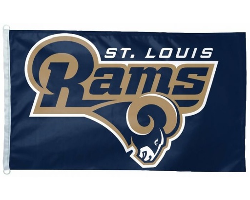 [2960] 4" X 6" ST. L. RAMS FLAG