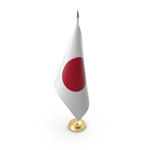 [4D-JAPAN12] 4"X6" JAPAN DESK FLAG 12PK