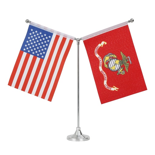 [4D-USMARINE12] 4"X6" US MARINE CORP DESK FLAG 12PK