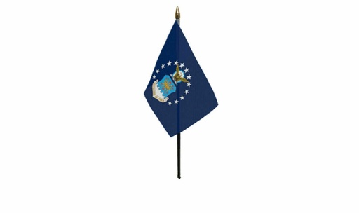 [4D-USAIRFORCE12] 4"X6" US AIR FORCE DESK FLAG 12PK